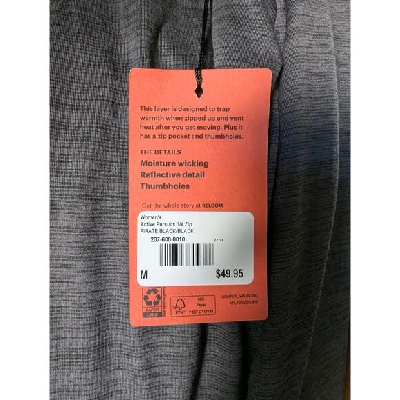 REI Co-op Womens Active Pursuits Quarter-Zip Top - Picture 2 of 2